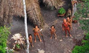 Images released by Brazilian government of Amazionian tribe, in grave danger from illegal loggers.  | Image: The Gaurdian 